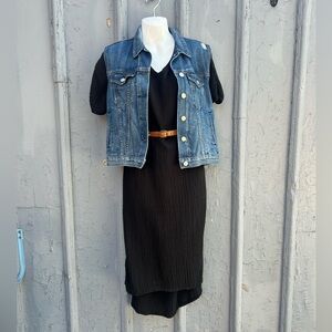 It is Well LA black Cotton shift dress, size M